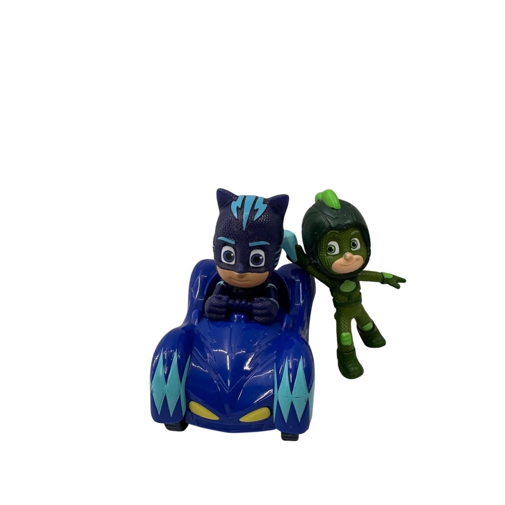 PJ Masks Catboy & Gekko Figures With Blue Toy Car Bundle Set Just Play‎ Frog